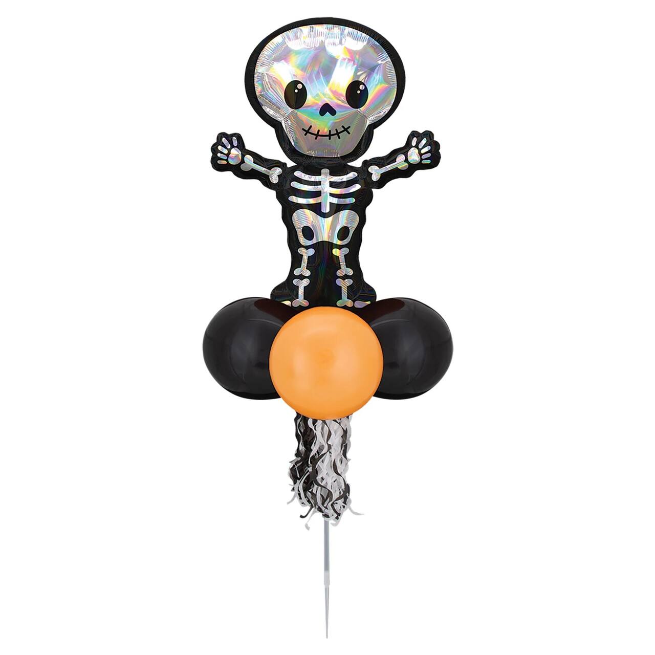 Iridescent Skeleton Balloon Yard Stick